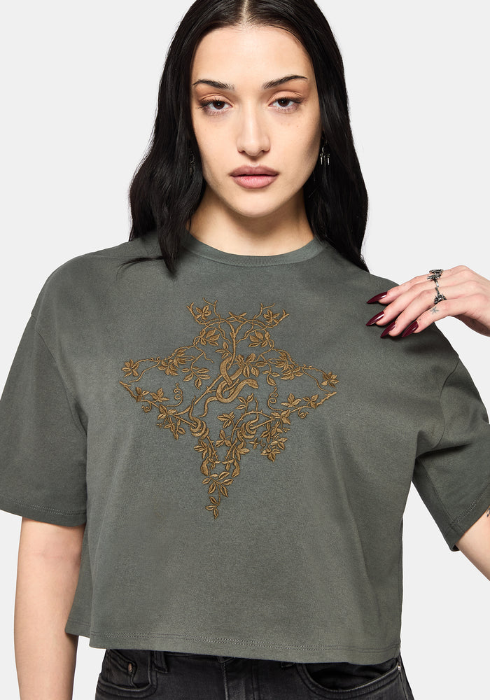 Saski Thorn Boxy Crop T-Shirt