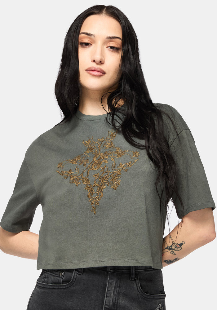 Saski Thorn Boxy Crop T-Shirt