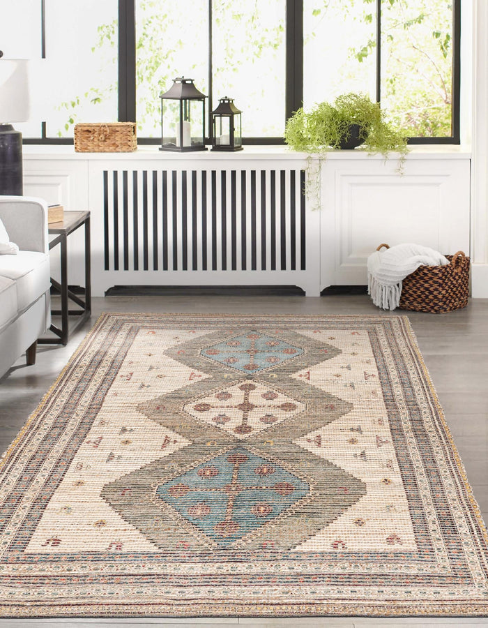 Desert Weave Jute Collection Area Rug -  Pampas Rectangle Beige  lifestyle 2