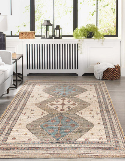 Desert Weave Jute Collection Area Rug -  Pampas Rectangle Beige  lifestyle 2