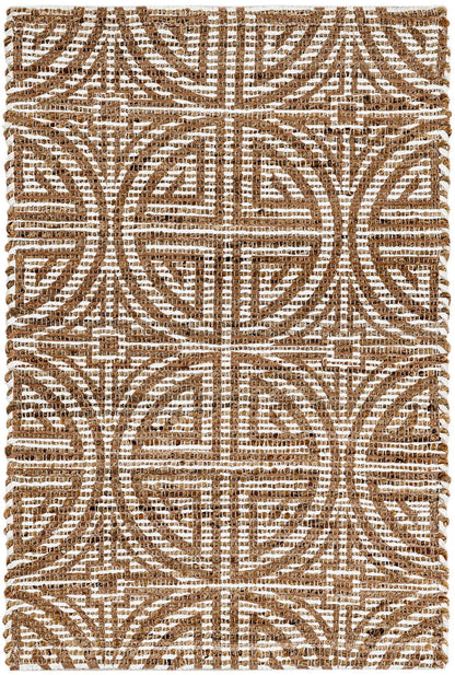 Desert Weave Jute Collection Area Rug -  Thar Rectangle Light Brown and Ivory  lifestyle 2