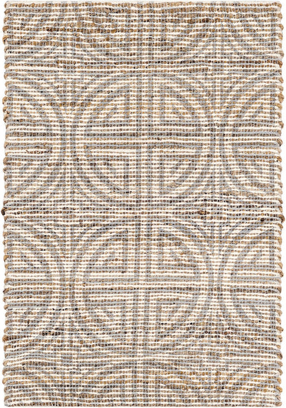 Savannah Threads Collection Area Rug -  Thar Rectangle Ivory and Gray  lifestyle 5