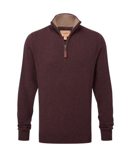 Schoffel Lewis Lambswool Quarter Zip Jumper