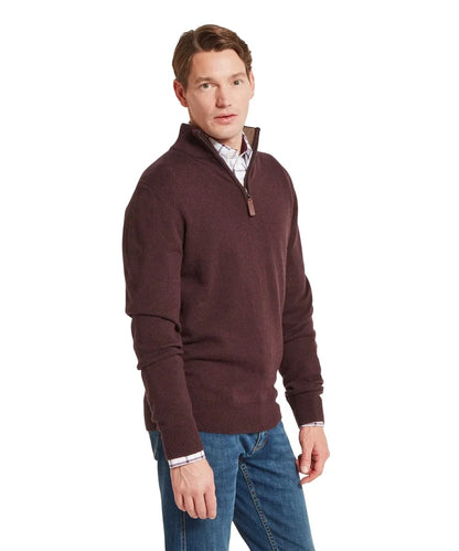 Schoffel Lewis Lambswool Quarter Zip Jumper