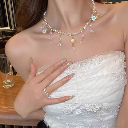Secret Garden Pearl Necklace - Fashionnsio