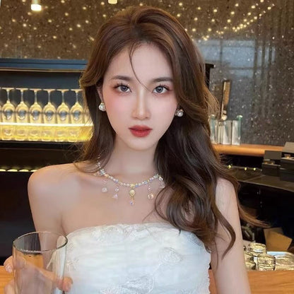 Secret Garden Pearl Necklace - Fashionnsio