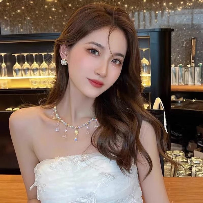 Secret Garden Pearl Necklace - Fashionnsio