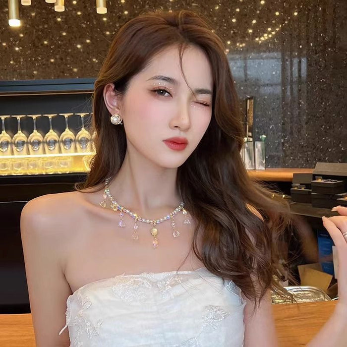 Secret Garden Pearl Necklace - Fashionnsio