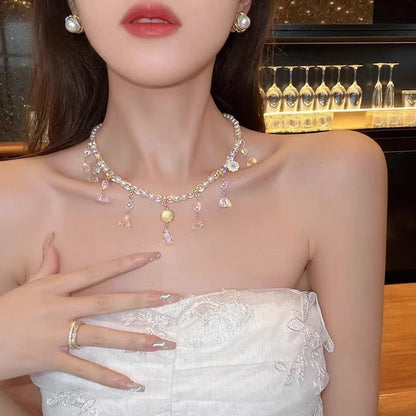 Secret Garden Pearl Necklace - Fashionnsio