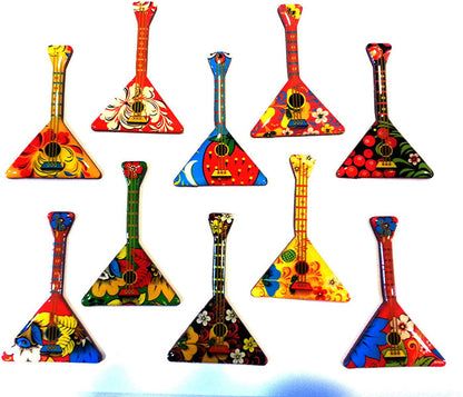 Set of 3 Balalaika Magnet in Assorted Color