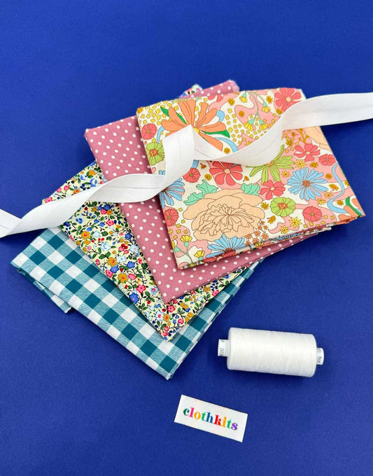 Sew Your Own Bunting Kit, Vintage Pastels