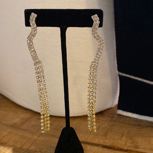 Sheila Fajl Statement Dangle CZ Earrings