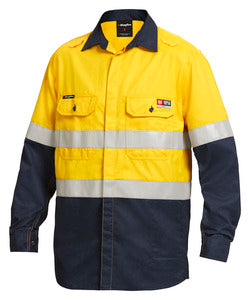 K84000_YNA20Shieldtec20Lenzing20FR20Hi20Vis20Spliced20Open20Front20Taped20Shirt20Yellow20Navy20.jpg