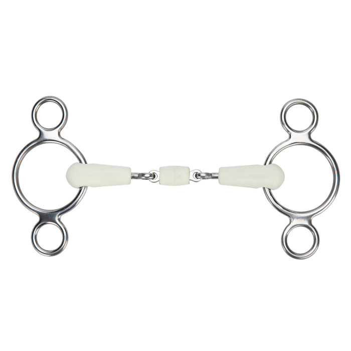 Shires EquiKind Softie Two Ring Gag Peanut Link