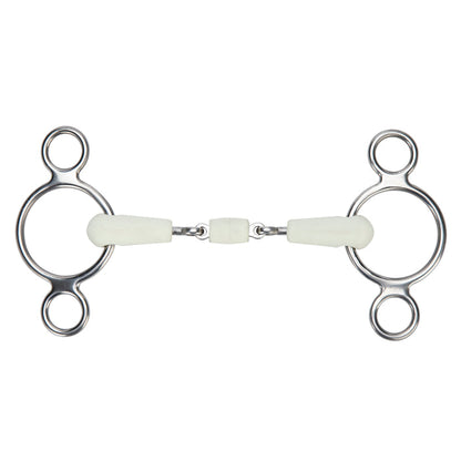 Shires EquiKind Softie Two Ring Gag Peanut Link