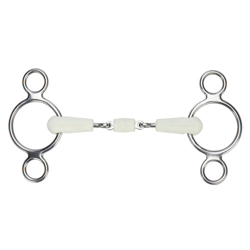 Shires EquiKind Softie Two Ring Gag Peanut Link