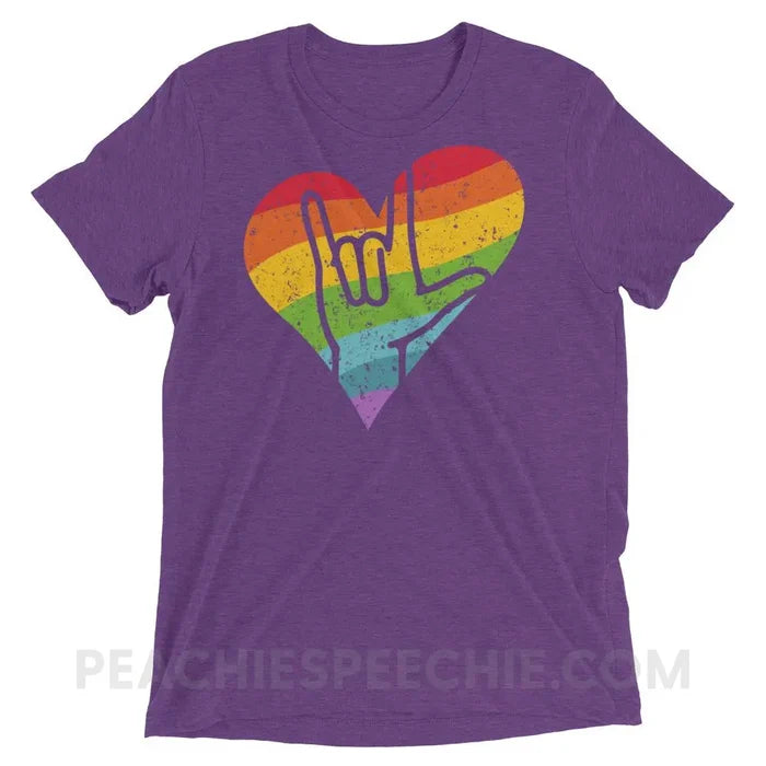 Purple Triblend / XS