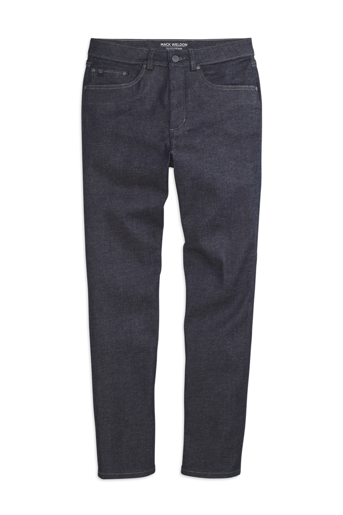Dark Indigo | Front view of SILVER Relaxed Denim in Dark Indigo