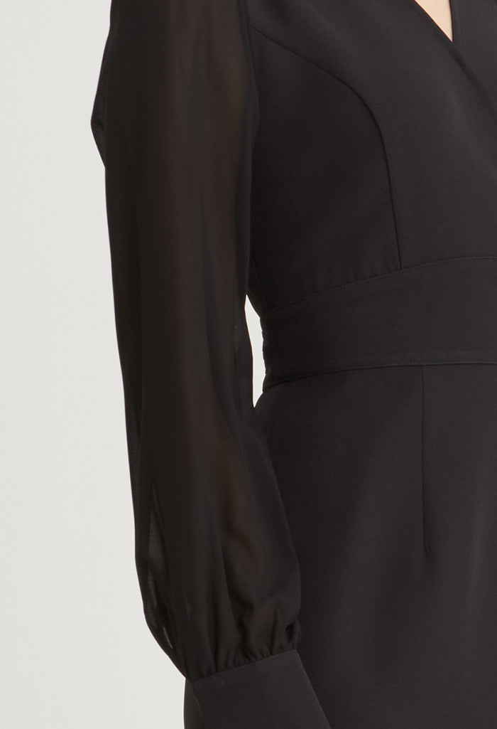 Sleek Cinched Midi dress