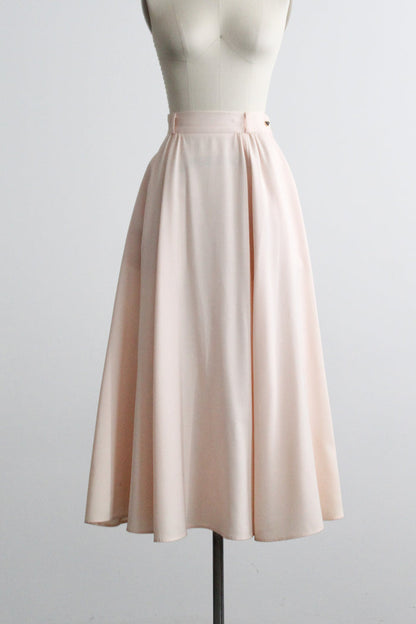 slipper pink maxi skirt