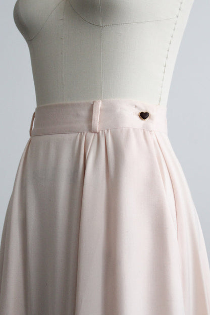 slipper pink maxi skirt