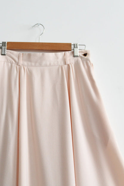 slipper pink maxi skirt