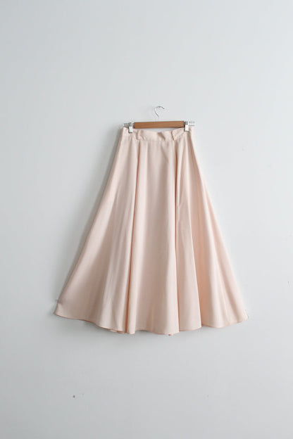 slipper pink maxi skirt