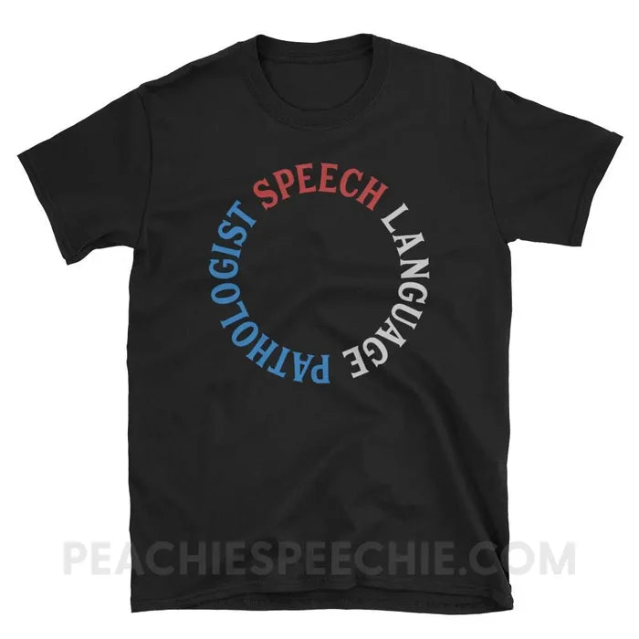 SLP Circle Classic Tee - Black / S - T-Shirts & Tops peachiespeechie.com