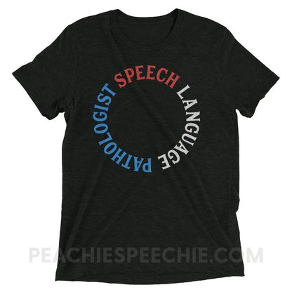 SLP Circle Tri-Blend Tee - Charcoal-Black Triblend / XS - T-Shirts & Tops peachiespeechie.com
