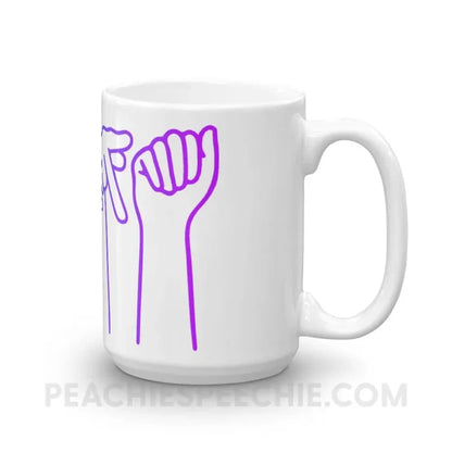 SLPA Hands Coffee Mug - 15oz - Mugs peachiespeechie.com