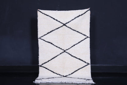 Small Beni Ourain Rug – 2.7 x 4.5 ft Handmade Moroccan Runner - Beni ourain rugs