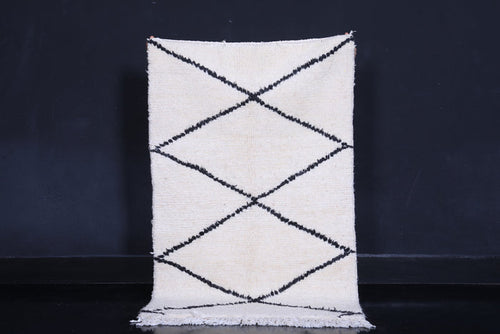 Small Beni Ourain Rug – 2.7 x 4.5 ft Handmade Moroccan Runner - Beni ourain rugs