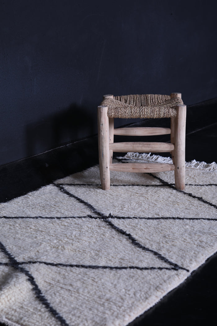 Small Beni Ourain Rug – 2.7 x 4.5 ft Handmade Moroccan Runner - Beni ourain rugs