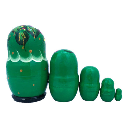 Small Nesting Dolls Green BuyRussianGifts Store