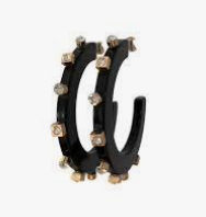 Smith & Co. City Girl Jewel Hoop Earrings