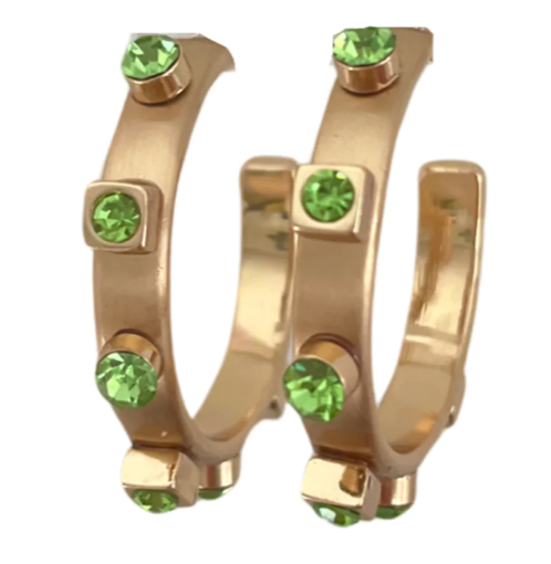 Smith & Co. Petite Metal Jewel Hoop