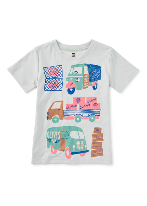 Snack Squad Graphic Tee - Pearl Blue