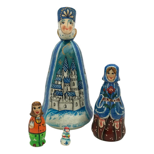 Snow queen nesting dolls