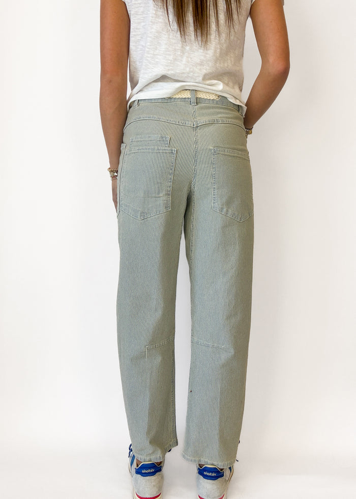 Sonja Striped Barrel Jean