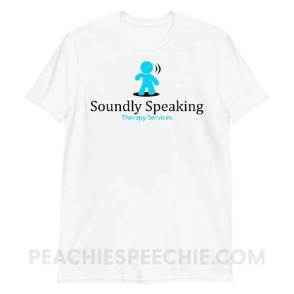 Soundly Speaking Classic Tee - White / S - custom product peachiespeechie.com
