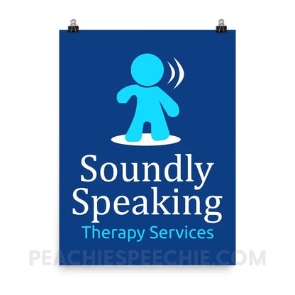Soundly Speaking Poster | 18×24 - custom product | peachiespeechie.com