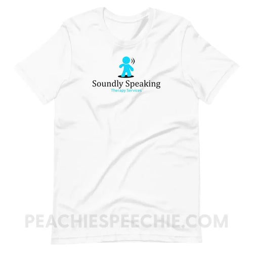 Soundly Speaking Premium Soft Tee - White / XS - custom product peachiespeechie.com