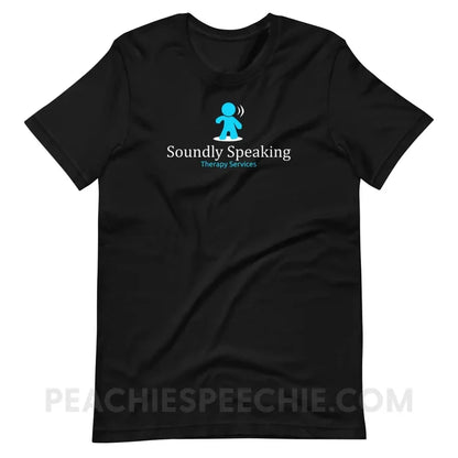 Soundly Speaking Premium Soft Tee - Black / XS - custom product peachiespeechie.com