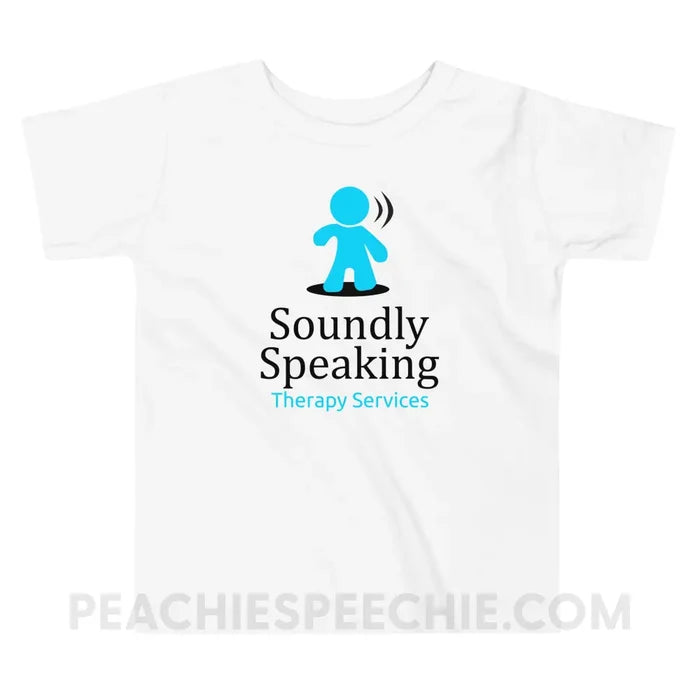 Soundly Speaking Toddler Shirt - White / 2T - custom product peachiespeechie.com