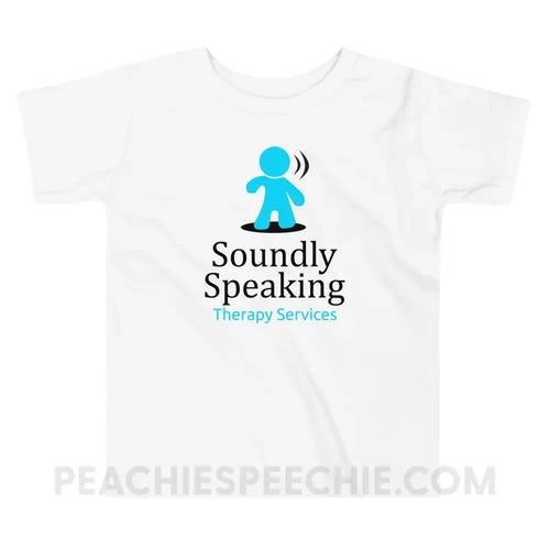 Soundly Speaking Toddler Shirt - White / 2T - custom product peachiespeechie.com
