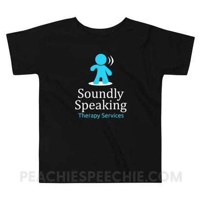 Soundly Speaking Toddler Shirt - Black / 2T - custom product peachiespeechie.com