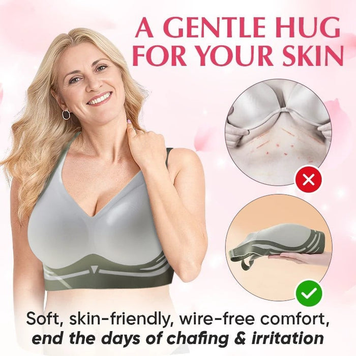 Soutien-gorge push-up sans fil anti-affaissement