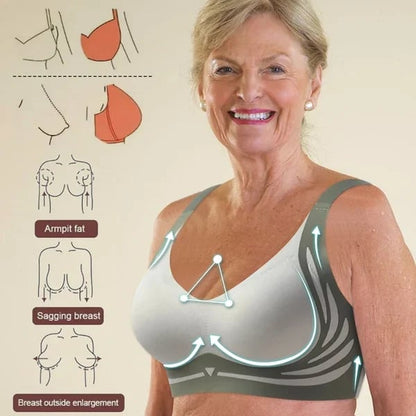 Soutien-gorge push-up sans fil anti-affaissement
