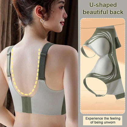 Soutien-gorge push-up sans fil anti-affaissement