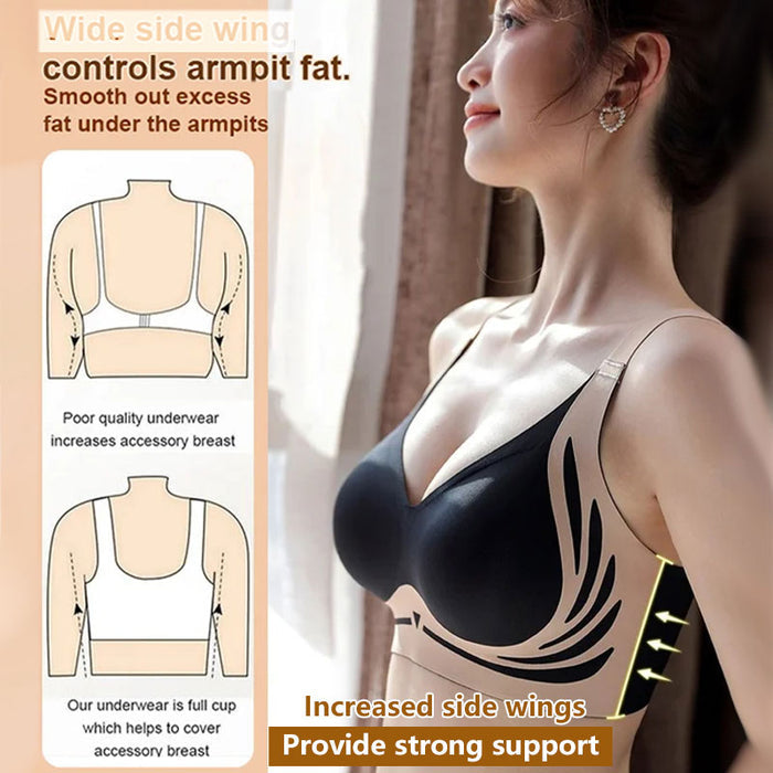Soutien-gorge push-up sans fil anti-affaissement
